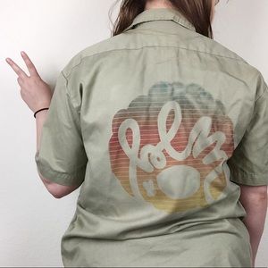 BLM upcycled Dickies classic button down